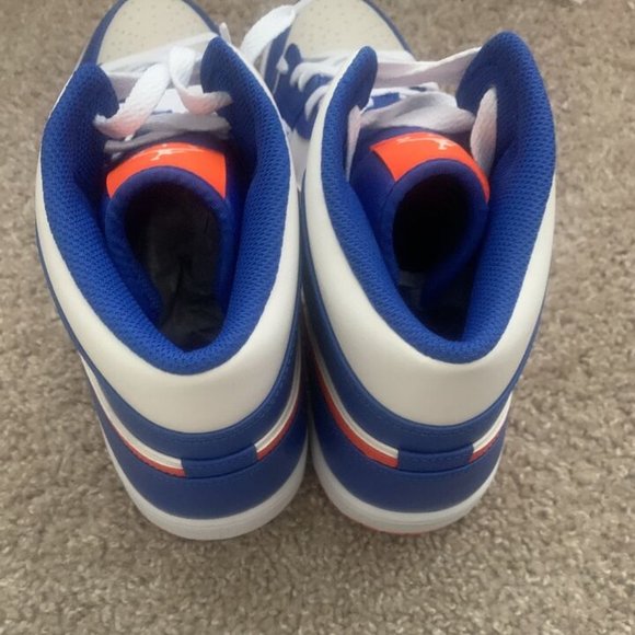 Nike Air Jordan 1 Mid NY Knicks Wheaties  Blue  Orange size US 11